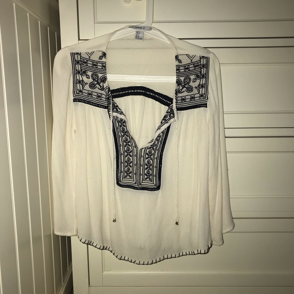 Forever 21 Off-white Blouse